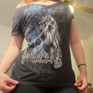 Ransom Black and Blue Graphic Tee